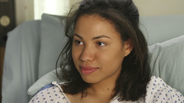 GREY'S ANATOMY - "Freedom" - On the two-hour season finale of "Grey's Anatomy," Meredith and Derek have one last shot at a successful outcome in their clinical trial, as the other surgeons work together to free a boy from a hardening block of cement. Meanwhile, Izzie helps Alex care for an ailing Rebecca, and Lexie discovers critical information about George's intern status, on "Grey's Anatomy," THURSDAY, MAY 22 (9:00-11:00 p.m., ET) on the ABC Television Network. (ABC/MICHAEL DESMOND)JURNEE SMOLLETT