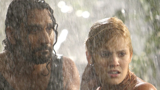 LOST - "Abandoned" - Sawyer's wound becomes life-threatening as he, Michael and Jin make their way through the interior of the island with the tail section survivors. Meanwhile, Shannon is once again haunted by visions of Walt, and Charlie becomes jealous of Locke's interest in Claire, on "Lost," WEDNESDAY, OCTOBER 26 (9:00-10:00 p.m., ET), on the ABC Television Network. (ABC/MARIO PEREZ)NAVEEN ANDREWS, MAGGIE GRACE