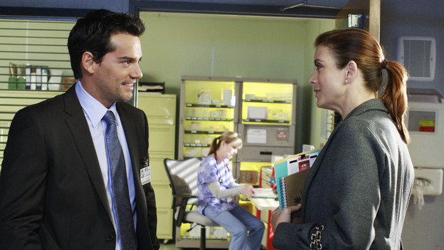 PRIVATE PRACTICE - "Heaven Can Wait" - Addison plans Bizzy and Susan's wedding while trying to keep her distance from the overly flirtatious Dr. Rodriquez. Sam is concerned about the care his longtime patient is receiving, and Sheldon refers Charlotte to his mentor and friend for psychiatric help, on "Private Practice," THURSDAY, JANUARY 13 (10:01-11:00 p.m., ET) on the ABC Television Network. (ABC/RON TOM)CRISTIAN DE LA FUENTE, KATE WALSH