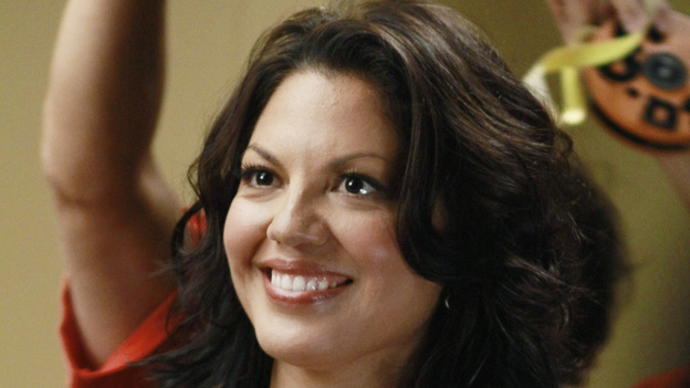 GREY'S ANATOMY - "Poker Face" - After being blackballed by most of the surgeons, Meredith uses Lexie to spark Derek's interest in her patient's rare brain tumor case and, in secret, gives guidance to April with Bailey's clinical trial; Callie's wish for Arizona and Mark to form a friendship comes to fruition and she realizes it's more irritating than helpful; Alex and Teddy research alternative surgeries for a very superficial patient; and Callie and Cristina struggle with a very difficult spinal surgery, on Grey's Anatomy," THURSDAY, OCTOBER 20 (9:00-10:02 p.m., ET) on the ABC Television Network. (ABC/RON TOM)SARA RAMIREZ