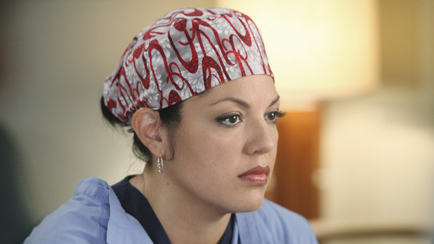 GREY'S ANATOMY - "Start Me Up" - Arizona seeks Mark's advice as she tries to reconcile with Callie, who has big news of her own; Teddy must make a key decision for Henry during his surgery; and on the same day the residents receive a new crop of interns, the Chief announces he is looking for a new Chief Resident, on "Grey's Anatomy," THURSDAY, JANUARY 13 (9:00-10:01 p.m., ET) on the ABC Television Network. (ABC/DANNY FELD)SARA RAMIREZ