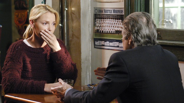 GREY'S ANATOMY - "What I Am" - Addison doubts her abilities as a doctor, Cristina pushes Burke's rehabilitation, one of the interns suffers their own medical emergency, and Izzie receives the surprise of her life, on "Grey's Anatomy," THURSDAY, OCTOBER 12 (9:00-10:01 p.m., ET) on the ABC Television Network. (ABC/GALE ADLER)KATHERINE HEIGL, FRED WARD