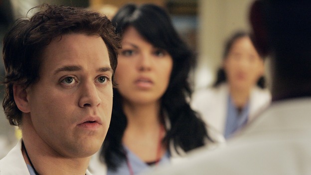 GREY'S ANATOMY - "Walk on Water" - Beginning February 8, Grey's Anatomy enters a three-episode story arc that will challenge the interns of Seattle Grace -- and "Grey's" fans as well -- like never before. "Walk on Water" airs THURSDAY, FEBRUARY 8 (9:00-10:00 p.m., ET) on the ABC Television Network. Elizabeth Reaser (Independent Spirit Award winner for "Sweet Land") guest stars as a patient over multiple episodes. (ABC/VIVIAN ZINK)T.R. KNIGHT, SARA RAMIREZ