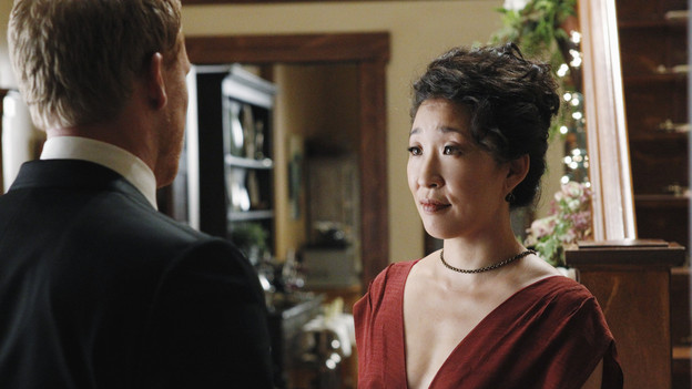 GREY'S ANATOMY - "With You I'm Born Again" -- After an unforgettable and heart-pounding season finale, "Grey's Anatomy" returns for its seventh season on THURSDAY, SEPTEMBER 23 (9:00-10:01 p.m., ET) on the ABC Television Network. In the season premiere, the hospital staff is trying to deal with physical and emotional trauma in the wake of the deadly rampage of a vengeful gunman. As Dr. Perkins (James Tupper), a trauma counselor, is brought in to help in the recovery and to assess each doctor's readiness to return to work, Derek makes a spontaneous decision to resign as Chief and rushes back into surgery, taking everything a little too fast, and Cristina buries herself in her wedding planning. (ABC/PETER "HOPPER" STONE)KEVIN MCKIDD, SANDRA OH