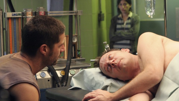 LOST - "Stranger in a Strange Land" - A power play ensues between Jack and "The Others" as Juliet's future hangs in the balance. Meanwhile, Kate, Sawyer and Karl continue on their journey away from "Alcatraz," on "Lost," WEDNESDAY, FEBRUARY 21 (10:00-11:00 p.m., ET), on the ABC Television Network. (ABC/MARIO PEREZ)MATTHEW FOX, MICHAEL EMERSON, TANIA RAYMONDE