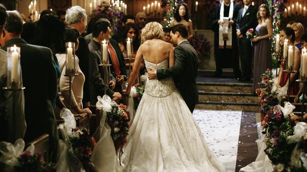 GREY'S ANATOMY - "What a Difference a Day Makes" - George helps his best friend, Izzie, down the aisle for her wedding to Alex, on "Grey's Anatomy," THURSDAY, MAY 7 (9:00-10:02 p.m., ET) on the ABC Television Network. KATHERINE HEIGL, T.R. KNIGHT, SANDRA OH, MICKEY MAXWELL, JUSTIN CHAMBERS, ELLEN POMPEO