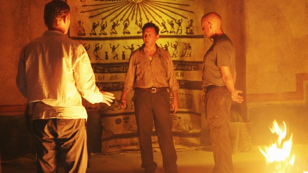 LOST - "The Incident," Parts 1 & 2 - Jack's decision to put a plan in action in order to set things right on the island is met with some strong resistance by those close to him, and Locke assigns Ben a difficult task, on the season finale of "Lost," WEDNESDAY, MAY 13 (9:00-11:00 p.m., ET) on the ABC Television Network. (ABC/MARIO PEREZ)MARK PELLEGRINO, MICHAEL EMERSON, TERRY O'QUINN