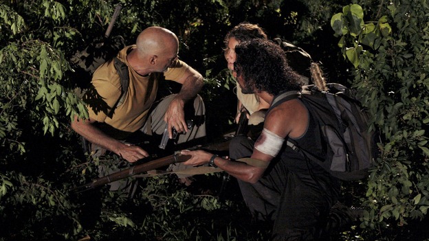 LOST - "The Man from Tallahassee" - Ben tries to persuade a determined Locke to call off his destructive plan by offering him some of the secrets of the island, and Kate's reunion with Jack does not go off as planned when she discovers that he has made a deal with "The Others," on "Lost," WEDNESDAY, MARCH 21 (10:00-11:00 p.m., ET), on the ABC Television Network. (ABC/MARIO PEREZ)TERRY O'QUINN, EVANGELINE LILLY, NAVEEN ANDREWS