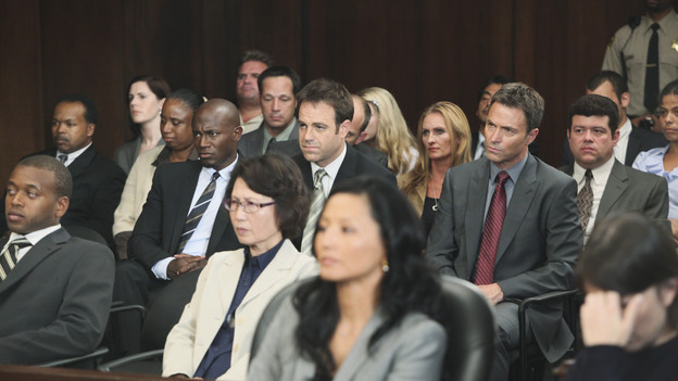 PRIVATE PRACTICE - "Strange Bedfellows" - Addison must deal with the return of Naomi's former patients, Zoe and Amelia, whose embryos were accidentally switched, and a serious complication that may end up jeopardizing both fetuses. Meanwhile the time has come for Katie's trial, as Violet struggles with whether or not she can face her attacker in court, and Charlotte is determined to convince Addison, Sam and Cooper to let her join Oceanside Wellness Group, on "Private Practice," THURSDAY, OCTOBER 29 (10:01-11:00 p.m., ET) on the ABC Television Network. (ABC/DANNY FELD)TAYE DIGGS, PAUL ADELSTEIN, TAMLYN TOMITA, TIM DALY, AMANDA FOREMAN