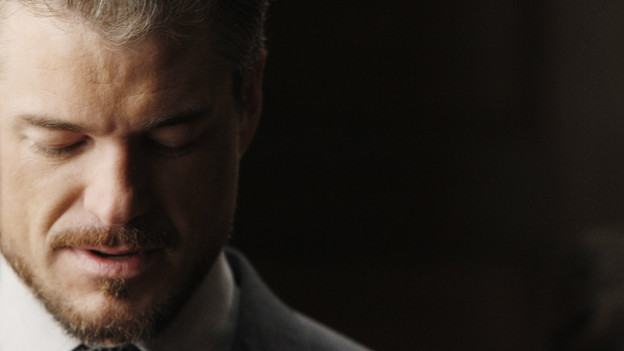 GREY'S ANATOMY - "With You I'm Born Again" -- After an unforgettable and heart-pounding season finale, "Grey's Anatomy" returns for its seventh season on THURSDAY, SEPTEMBER 23 (9:00-10:01 p.m., ET) on the ABC Television Network. In the season premiere, the hospital staff is trying to deal with physical and emotional trauma in the wake of the deadly rampage of a vengeful gunman. As Dr. Perkins (James Tupper), a trauma counselor, is brought in to help in the recovery and to assess each doctor's readiness to return to work, Derek makes a spontaneous decision to resign as Chief and rushes back into surgery, taking everything a little too fast, and Cristina buries herself in her wedding planning. (ABC/PETER "HOPPER" STONE)ERIC DANE