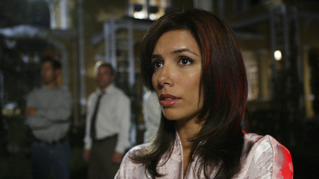 DESPERATE HOUSEWIVES - "Anything You Can Do" -- Susan is miffed when Mike's unexpected -- and very sexy -- houseguest (guest star Heather Stephens as Kendra) forces him to postpone their first official "date"; Lynette becomes steadily more dependent on the twins' ADD medication; Gabrielle becomes jealous of the "other" woman in John's life; Bree's kids mutiny when they learn their dad has moved out; and the enigmatic Mr. Shaw (guest star Richard Roundtree) comes closer to solving one of Wisteria Lane's big mysteries, on "Desperate Housewives," SUNDAY, NOVEMBER 21 (9:00-10:01 p.m., ET) on the ABC Television Network. (ABC/DANNY FELD)