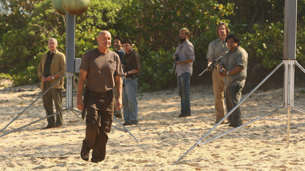 LOST - "The Package" - Sun and Jin desperately continue their search for one another, and Locke confronts his enemy, on "Lost," TUESDAY, MARCH 30 (9:00-10:02 p.m., ET) on the ABC Television Network. (ABC/MARIO PEREZ)ALAN DALE, TERRY O'QUINN, FRED KOEHLER