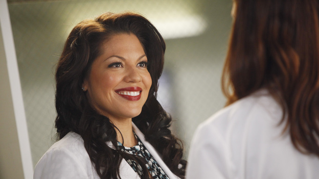 GREY'S ANATOMY - "If/Then" - As Meredith puts Zola to bed and falls asleep, she begins to wonder -- what if her mother had never had Alzheimer's and she'd had loving, supportive parents? The reverberations of a happy Meredith Grey change the world of Seattle Grace as we know it. What if she had never met Derek in that bar and he had never separated from Addison? What if Callie and Owen had become a couple long before she met Arizona? And what if Bailey never evolved from the meek intern she once was? "Grey's Anatomy" airs THURSDAY, FEBRUARY 2 (9:00-10:02 p.m., ET) on the ABC Television Network. (ABC/VIVIAN ZINK)SARA RAMIREZ
