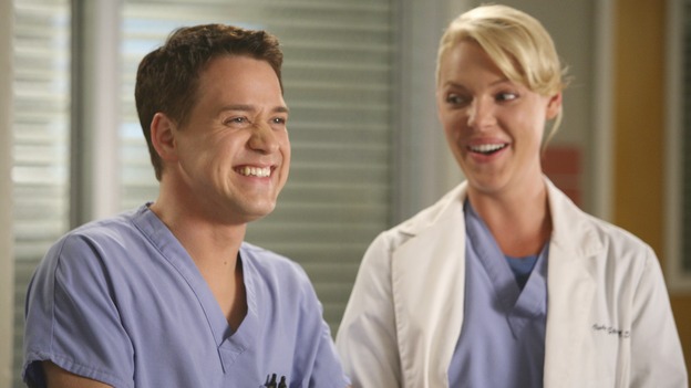 GREY'S ANATOMY - "Here Comes the Flood" - George is excited to re-take his residency exam, on "Grey's Anatomy," THURSDAY, OCTOBER 9 (9:00-10:01 p.m., ET) on the ABC Television Network. (ABC/DANNY FELD) T.R. KNIGHT, KATHERINE HEIGL