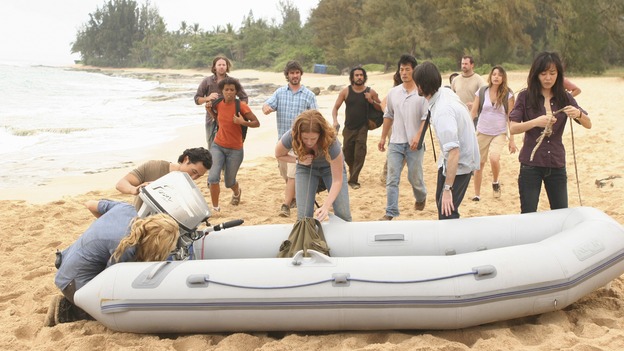 LOST - "There's No Place Like Home," Part 1 - The face-off between the survivors and the freighter people begins, on "Lost," THURSDAY, MAY 15 (10:02-11:00 p.m., ET) on the ABC Television Network.  (ABC/MARIO PEREZ)ELIZABETH MITCHELL, DANIEL DAE KIM, REBECCA MADER, NAVEEN ANDREWS, JEREMY DAVIES, YUNJIN KIM