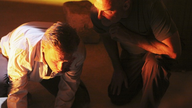 LOST - "The Incident," Parts 1 & 2 - Jack's decision to put a plan in action in order to set things right on the island is met with some strong resistance by those close to him, and Locke assigns Ben a difficult task, on the season finale of "Lost," WEDNESDAY, MAY 13 (9:00-11:00 p.m., ET) on the ABC Television Network. (ABC/MARIO PEREZ)MARK PELLEGRINO, TERRY O'QUINN
