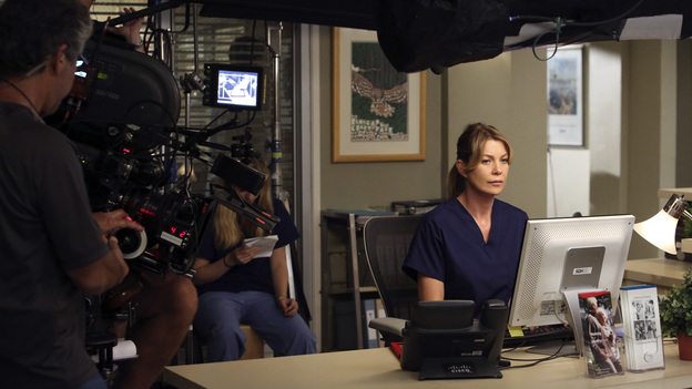 GREY'S ANATOMY - "Going Going Gone" - The doctors of Seattle Grace are faced with the aftermath of last season's plane crash. As they try to move on with their lives, they must learn to adapt to the changes, cope with their losses and move forward with their relationships and careers, on the ninth-season premiere of "Grey's Anatomy," THURSDAY, SEPTEMBER 27 (9:00-10:02 p.m., ET) on the ABC Television Network. (ABC/DANNY FELD)ELLEN POMPEO