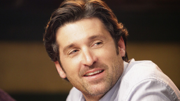 GREY'S ANATOMY - "Slow Night, So Long" - Derek lands the grant he needs for his clinical trial and all the attendings take him out to Joe's Bar to celebrate, but they get a surprise when they see someone they know already at the bar. Meanwhile, Meredith and Alex have to fend for themselves during the night shift with a nine-year-old patient who's experiencing post-surgical complications and his very pushy mother, on "Grey's Anatomy," THURSDAY, NOVEMBER 18 (9:00-10:01 p.m., ET) on the ABC Television Network. (ABC/ADAM TAYLOR)PATRICK DEMPSEY
