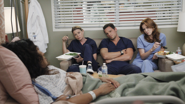 GREY'S ANATOMY - "Remember the Time" - (ABC/RICHARD CARTWRIGHT)SANDRA OH, ELLEN POMPEO, JUSTIN CHAMBERS, SARAH DREW