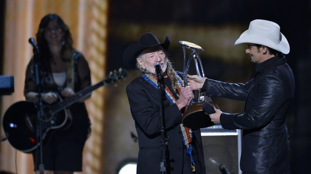 THE 46TH ANNUAL CMA AWARDS - THEATRE - "The 46th Annual CMA Awards" airs live THURSDAY, NOVEMBER 1 (8:00-11:00 p.m., ET) on ABC live from the Bridgestone Arena in Nashville, Tennessee. (ABC/KATHERINE BOMBOY-THORNTON)WILLIE NELSON, BRAD PAISLEY