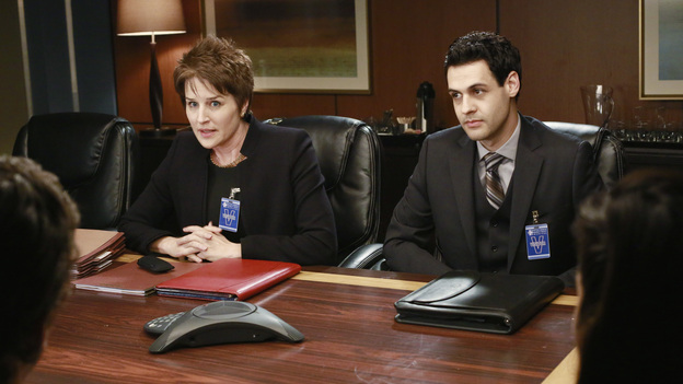 GREY'S ANATOMY - "Second Opinion" - As the doctors continue with their lawsuit, they're forced to confront the realities of their injuries. Meanwhile, Bailey tricks Arizona into helping her with a pediatric case, and Cristina tries to find normalcy in her new environment, on "Grey's Anatomy," THURSDAY, NOVEMBER 15 (9:00-10:02 p.m., ET) on the ABC Television Network. (ABC/RON TOM)MEEGHAN HOLAWAY, ANDREW LEEDS