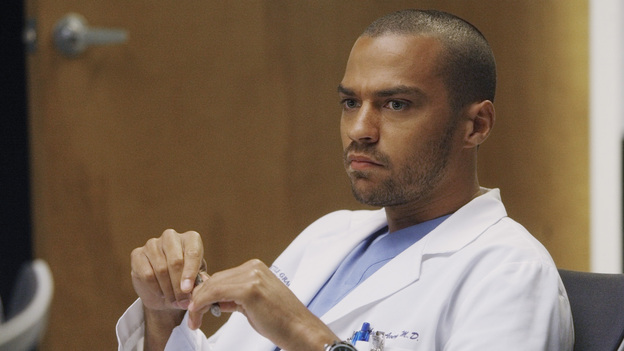 GREY'S ANATOMY - "What Is It About Men" - The doctors of Seattle Grace are called upon to man up when a stampede at a comic book convention causes an influx of colorful characters in the ER&Ntilde;blurring the lines of fantasy and reality; Mark shows his softer side with baby Sofia when Arizona and Callie go out of town, but at work he continues to give Jackson a hard time; Ben returns to the ER, only to find that Nurse Eli has moved in on Bailey; and the male doctors bond over their frustrations with women, on a special all-boys episode of "Grey's Anatomy," THURSDAY, OCTOBER 6 (9:00-10:02 p.m., ET) on the ABC Television Network. (ABC/VIVIAN ZINK)JESSE WILLIAMS
