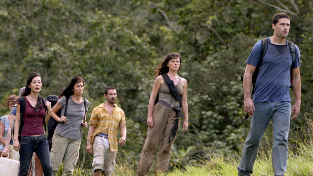 LOST- "Through the Looking Glass" - Jack and the castaways begin their efforts to make contact with Naomi's rescue ship, on the season finale of "Lost," WEDNESDAY, MAY 23 (9:00-11:00 p.m., ET), on the ABC Television Network. (ABC/MARIO PEREZ)MARSHA THOMASON, YUNJIN KIM, MIRA FURLAN, MATTHEW FOX