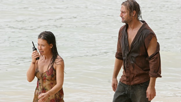 LOST - Awarded the 2005 Emmy and 2006 Golden Globe for best drama series, and a 2007 Golden Globe nomination for best drama series and best actress for Evangeline Lilly, "Lost" returns for the second act of its third season of action-packed mystery and adventure -- that will continue to bring out the very best and the very worst in the people who are lost -- WEDNESDAY, FEBRUARY 7 (10:00-11:00 p.m., ET), on the ABC Television Network. In the return episode, "Not in Portland," Jack is in command as the fate of Ben's life literally rests in his hands. Meanwhile, Kate and Sawyer find an ally in one of "The Others," and Juliet makes a shocking decision that could endanger her standing with her people. (ABC/MARIO PEREZ)EVANGELINE LILLY, JOSH HOLLOWAY