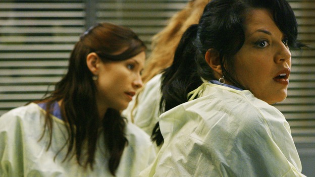 GREY'S ANATOMY - "Now or Never" - Drs. Lexie Grey and Callie Torres work on patient "John Doe," on "Grey's Anatomy," THURSDAY, MAY 14 (9:00-11:00 p.m., ET) on the ABC Television Network. CHYLER LEIGH, SARA RAMIREZ