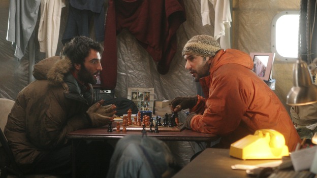 LOST -- "Live Together, Die Alone" - After discovering something odd just offshore, Jack and Sayid come up with a plan to confront "The Others" and hopefully get Walt back. Meanwhile, Eko and Locke come to blows as Locke makes a potentially cataclysmic decision regarding the "button" and the hatch, on the season finale of "Lost," WEDNESDAY, MAY 24 (9:00-11:00 p.m., ET), on the ABC Television Network. (ABC/MARIO PEREZ)ALEX PETROVITCH, LEONARD EDELSTEIN