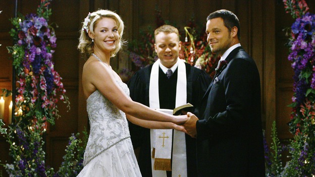 GREY'S ANATOMY - "What a Difference a Day Makes" - Dr. Izzie Stevens and Dr. Alex Karev get married in a surprising twist, on "Grey's Anatomy," THURSDAY, MAY 7 (9:00-10:02 p.m., ET) on the ABC Television Network. KATHERINE HEIGL, MICKEY MAXWELL, JUSTIN CHAMBERS