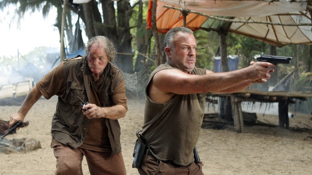 LOST - "Through the Looking Glass" - Jack and the castaways begin their efforts to make contact with Naomi's rescue ship, on the season finale of "Lost," WEDNESDAY, MAY 23 (9:00-11:00 p.m., ET), on the ABC Television Network. (ABC/MARIO PEREZ)M.C. GAINEY, BRIAN GOODMAN