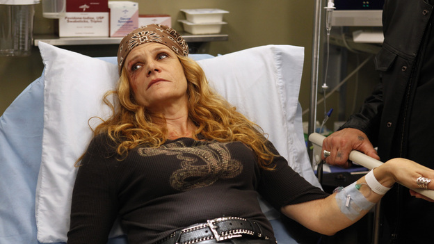 GREY'S ANATOMY - "Things We Said Today" - Bailey puts her wedding day on hold and continues her efforts to save Adele's life, Cristina and Owen remain undecided about their pending divorce, while Arizona and Callie try to get their spark back. Meanwhile, the hospital becomes inundated with a group of bikers after a horrible accident, on "Grey's Anatomy," THURSDAY, JANUARY 10 (9:00-10:02 p.m., ET) on the ABC Television Network. (ABC/KELSEY MCNEAL)DALE DICKEY