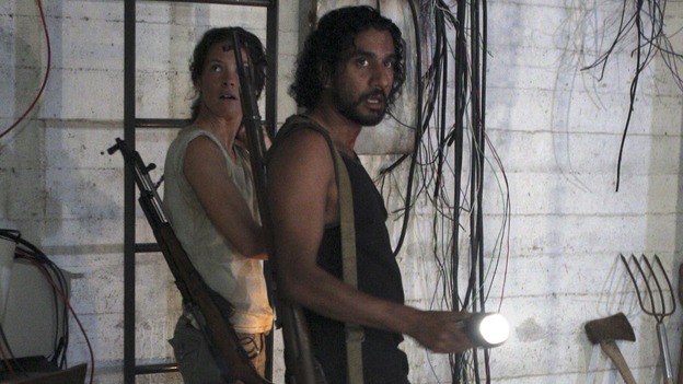 LOST - "Enter 77" - Locke, Sayid and Kate investigate a strange structure and its mysterious inhabitant. Meanwhile, Sawyer competes in a ping-pong competition to get back his belongings, on "Lost," WEDNESDAY, MARCH 7 (10:00-11:00 p.m., ET), on the ABC Television Network. (ABC/MARIO PEREZ)EVANGELINE LILLY, NAVEEN ANDREWS