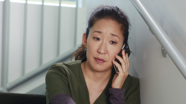 GREY'S ANATOMY - "Love the One You're With" - The survivors from the crash are asked to make an almost impossible decision that will affect the rest of their lives. Meanwhile, tension grows between Jackson and April after they're forced to work together, and Alex tries to restrain himself with one of the interns, on "Grey's Anatomy," THURSDAY, OCTOBER 18 (9:00-10:02 p.m., ET) on the ABC Television Network. (ABC/RON TOM)SANDRA OH