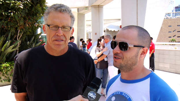 Saturday, July 25th, Comic-Con &mdash; Executive Producers of LOST, Damon Lindelof and Carlton Cuse, kicked off their panel for the show. Since it was for the final season, they were all about giving back to the fans.  Tons of dedicated fans (we spotted quite a few decked out in Dharma jumpsuits) actually camped out in line the night before to get into the auditorium, and Damon and Carlton took the time to meet and greet those LOST enthusiasts.  We didn't camp out overnight, but we waited in line for three hours the next morning just to see what Damon and Carlton had to present. And they didn't let us down&mdash;they actually gave us some answers and some great clips!  - Juliet will appear in Season 6.  - Faraday will appear in Season 6.  - Richard Alpert's backstory will be revealed.  - Dharma will not be the focus of Season 6.  - Season 6 will have a theme, just as flashbacks, flash-forwards and time travel defined the past seasons. They're keeping the lid on what that theme will be.   - Damon and Carlton showed appreciation for their fans by playing a montage of fan-generated LOST clips, mash-ups and parodies.  - Damon and Carlton joked about LOST not having a proper theme song. Carlton imitated the show's current "theme song," which consisted of him slowly groaning, "Whaaaaaaaaa." They then played the winning entry in their "Mock Theme Contest" and introduced the winners who were in the audience.  - Other video clips included an Oceanic advertisement, a trailer for "Mysteries of the Unknown," which is a documentary on the Dharma Initiative, and a video on LOST University  - To prove that they're not making up the show as they go along, Damon and Carlton brought along the series finale script, which they promptly secured in a lockbox that they joked would be opened up on an appearance on Jimmy Kimmel Live at the end of the season.  - After a fan asked about Richard Alpert wearing eyeliner, Damon and Carlton cut to backstage footage of actor Nestor Carbonell who was at the makeup table... applying guyliner! "This is cobalt!" he complained before noticing the cameras were on him.