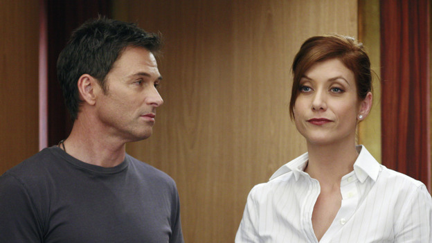 GREY'S ANATOMY - "The Other Side of This Life" - Addison takes temporary leave from Seattle Grace and makes a road trip to Los Angeles in order to visit some old friends from medical school. As Meredith continues to bond with her stepmother, Susan, Cristina reluctantly plans her wedding with the assistance of her mother, Helen, and Burke's mother, Mama Jane. Meanwhile, Derek must perform  emergency surgery on Ava/Jane Doe, as Alex continues his unfailing bedside manner with her, on "Grey's Anatomy," THURSDAY, MAY 3 (9:00-11:00 p.m., ET) on the ABC Television Network. (ABC/RON  TOM)TIM DALY, KATE WALSH