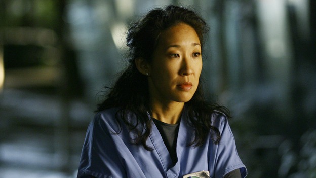GREY'S ANATOMY - "Dream a Little Dream of Me" - On the two-hour season premiere of "Grey's Anatomy," Meredith and Derek learn that "happily ever after" isn't easy, a military doctor who brings in a trauma patient catches Cristina's eye, and the Chief and his staff reel at the news that Seattle Grace is no longer nationally ranked as a top-tier teaching hospital, on "Grey's Anatomy," THURSDAY, SEPTEMBER 25 (9:00-11:00 p.m., ET) on the ABC Television Network. (ABC/SCOTT GARFIELD)SANDRA OH