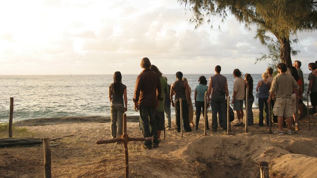 LOST -- "Three Minutes" - A determined Michael convinces Jack and several castaways to help him rescue Walt from "The Others." Meanwhile, Charlie struggles with Eko's decision to discontinue building the church, on "Lost," WEDNESDAY, MAY 17 (9:00-10:01 p.m., ET), on the ABC Television Network. (ABC/MARIO PEREZ)EVANGELINE LILY, JOSH HOLLOWAY, JORGE GARCIA, NAVEEN ANDREWS, MATTHEW FOX, EMILIE DE RAVIN, DOMINIC MONAGHAN, YUNJIN KIM, DANIEL DAE KIM