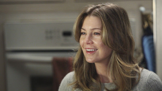 GREY'S ANATOMY - "Holidaze" -- As Thanksgiving, Christmas and New Year's pass, Miranda is visited by her father, William, who disapproves of her choices in life; meanwhile, Mark and Lexie must cope with the shocking arrival of a woman from his past, and Thatcher Grey questions the Chief's recent behavior as Meredith comes to his defense, on "Grey's Anatomy," THURSDAY, NOVEMBER 19 (9:00-10:01 p.m., ET) on the ABC Television Network. (ABC/DANNY FELD)ELLEN POMPEO