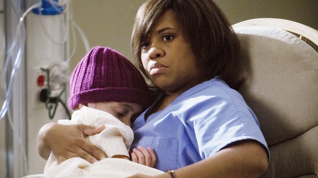 GREY'S ANATOMY - "Sweet Surrender" - Bailey comforts a dying girl as her father tries anything to save his terminal little girl, on "Grey's Anatomy," THURSDAY, APRIL 23 (9:00-10:02 p.m., ET) on the ABC Television Network. (ABC/RANDY HOLMES) MARY-CHARLES JONES, CHANDRA WILSON