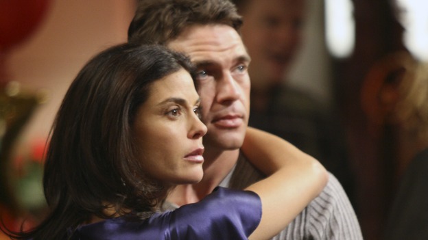 DESPERATE HOUSEWIVES - "The Little Things You Do Together" - Ian and Susan look on as Zach declares his love for Gaby, on "Desperate Housewives," SUNDAY, FEBRUARY 18 (9:00-10:03 p.m., ET) on the ABC Television Network. (ABC/DANNY FELD) TERI HATCHER, DOUGRAY SCOTT