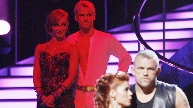 Karina Smirnoff, Aaron Carter, Anna Trebunskaya and Chuck Liddell of Dancing with the Stars 9 - Week 4