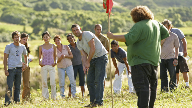 LOST - "Solitary" - Sayid's life is placed in grave danger after he stumbles upon the source of the mysterious French transmission. Meanwhile, Hurley has a ridiculous plan to make life on the island a little more civilized -- and it just might work -- on "Lost," WEDNESDAY, NOVEMBER 17 (8:00-9:00 p.m., ET), on the ABC Television Network. (ABC/MARIO PEREZ) IAN SOMERHALDER, EVANGELINE LILLY, YUNJIN KIM, MATTHEW FOX, JORGE GARCIA, DOMINIC MONAGHAN