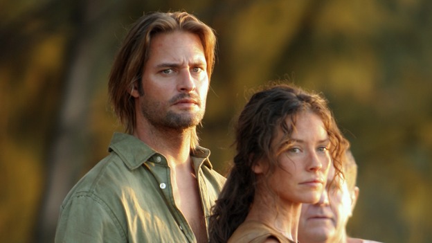 LOST - "One of Us" - Jack's joyous reunion with his fellow survivors is cut short when they realize that accompanying him is one of "The Others," and Claire is stricken by a mysterious, life-threatening illness, on "Lost," WEDNESDAY, APRIL 11 (10:00-11:00 p.m., ET), on the ABC Television Network. (ABC/MARIO PEREZ)JOSH HOLLOWAY, EVANGELINE LILLY