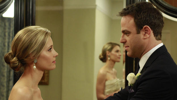 PRIVATE PRACTICE - "Something Old, Something New" - The day has arrived for Cooper and Charlotte to marry, but not everyone is in a celebratory mood, leading the couple to second-guess their wedding plans. Meanwhile, the doctors of Oceanside Wellness are torn between the future of their practice and protecting one of their own, as an investigator is sent to question them about Violet's breach of confidentiality case, on "Private Practice," THURSDAY, MAY 5 (10:01-11:00 p.m., ET) on the ABC Television Network. (ABC/RON TOM)KADEE STRICKLAND, PAUL ADELSTEIN