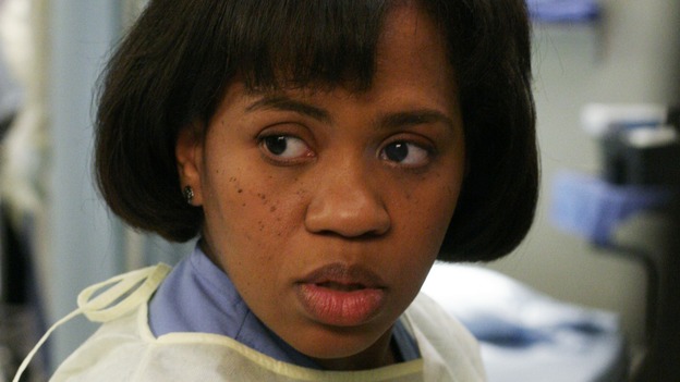 GREY'S ANATOMY - "Damage Case" -- The interns deal with a family involved in a car accident, Derek lets his emotions get the best of him, and Burke and Izzie make a new suggestion to Denny, on "Grey's Anatomy," SUNDAY, MAY 7 (10:00-11:00 p.m., ET) on the ABC Television Network. (ABC/RON TOM)CHANDRA WILSON