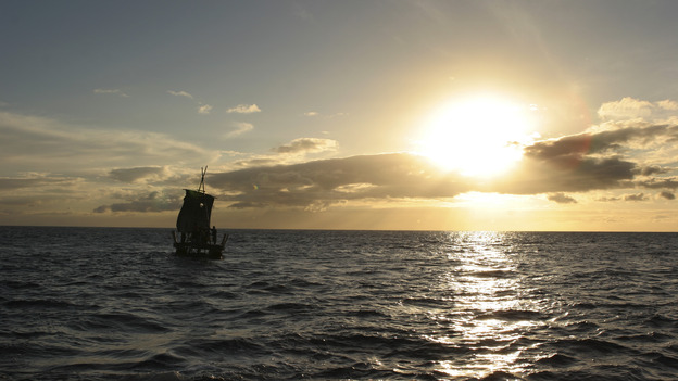 102787_9278 -- LOST - "Exodus, Part 1" - (ABC/MARIO PEREZ)RAFT AT SEA