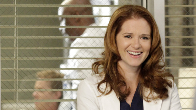 GREY'S ANATOMY - "I Saw Her Standing There" - Aware that Derek might never operate again, Meredith stops talking about the surgeries she's performing. Meanwhile, Richard calls on Dr. Catherine Avery to help him perform a complicated procedure, as things continue to heat up between Jackson and April; and Arizona's struggle to accept her fate forces Callie and Alex to face their guilt, on "Grey's Anatomy," THURSDAY, OCTOBER 25 (9:00-10:02 p.m., ET) on the ABC Television Network.  (ABC/KELSEY MCNEAL)SARAH DREW