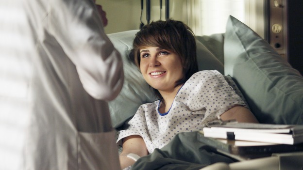 GREY'S ANATOMY - "Six Days" - After a successful operation on his heart, George's father undergoes surgery for his cancer, Thatcher Grey visits Seattle Grace in order to see his new granddaughter, and Meredith discovers that Derek has trouble sleeping soundly, on a two-part episode of "Grey's Anatomy," THURSDAYS, JANUARY 11 & 18 (9:00-10:01 p.m., ET both nights) on the ABC Television Network. (ABC/MICHAEL DESMOND)MAE WHITMAN